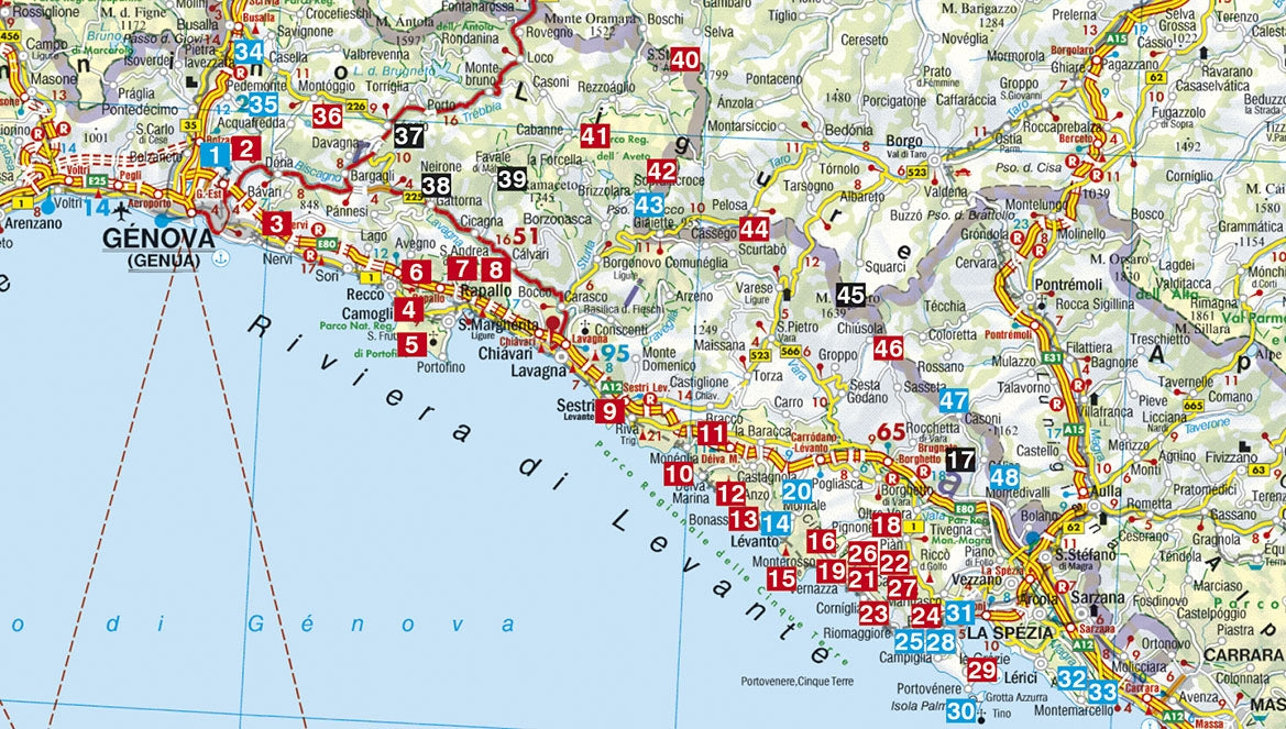 Rother WanderfÃ¼hrer Cinque Terre 48 Touren (7.A 2022)