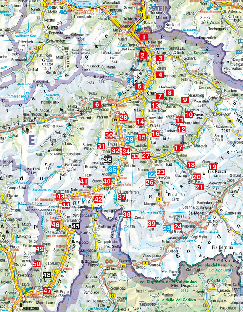 Rother WanderfÃ¼hrer Chur - Hinterrhein 50 Touren (3.A 2017)