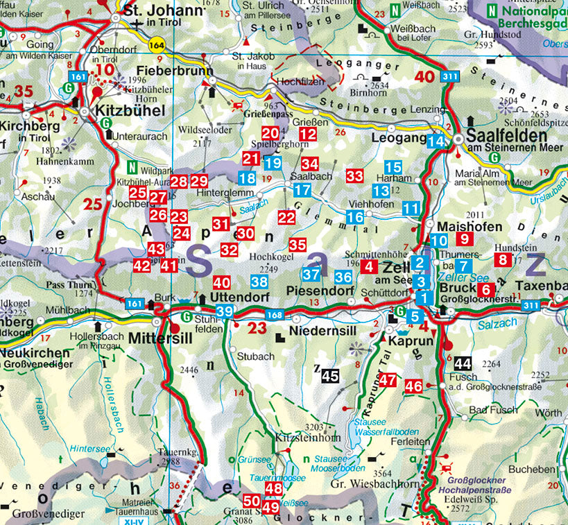 Hiking guide Rother Pinzgau 50 Touren 6.A 2016