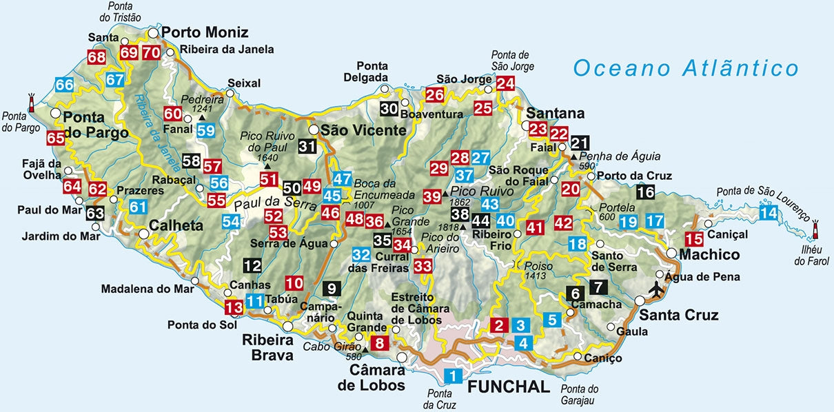 Rother WanderfÃ¼hrer Madeira - 70 Touren (15.A 2020)