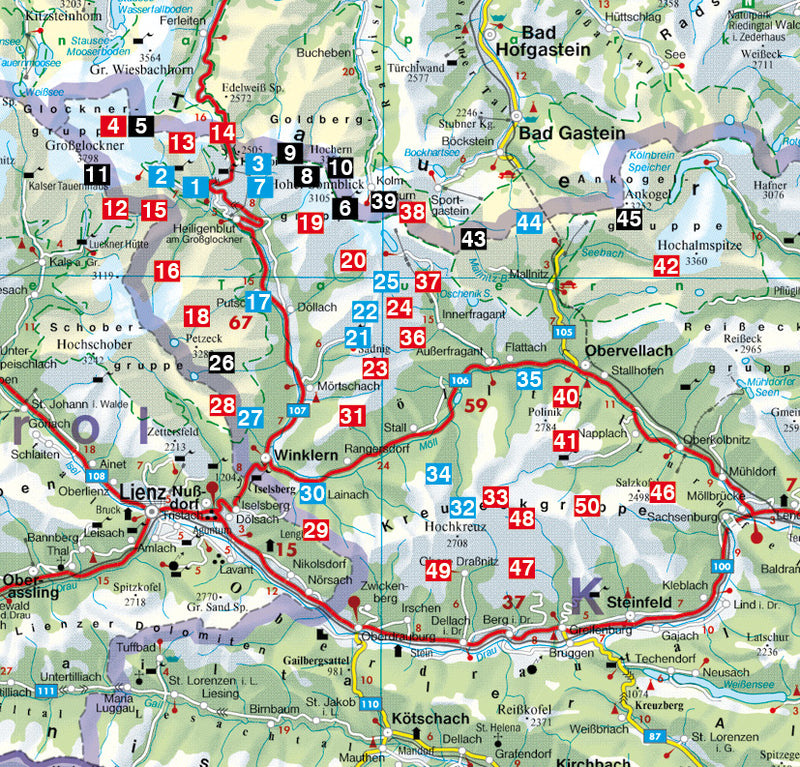 Rother WanderfÃ¼hrer Glockner - Region - 50 Touren (4.A 2016)