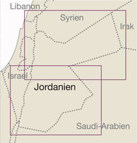 Wegenkaart Jordan-Jordanien 1:400.000 11.A 2023