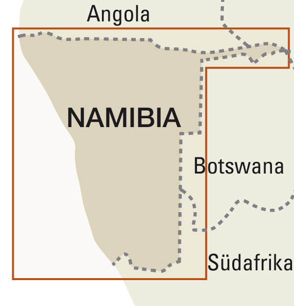 Road map Namibia 1:1,200,000 17.A 2023