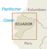 Road map Ecuador/Galapagos Islands 1:650,000 8.A 2018