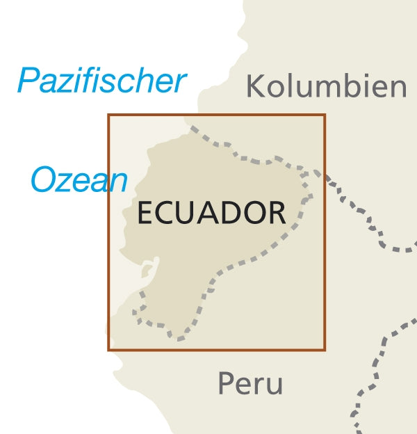 Road map Ecuador/Galapagos Islands 1:650,000 8.A 2018