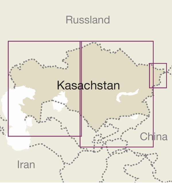 Landkaart Kasachstan 1:2m  5.A 2019