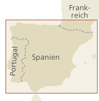 Landkaart Spain | Portugal 1:900.000  4.A 2022