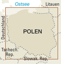 Wegenkaart Polen 1:850.000 4.A 2019