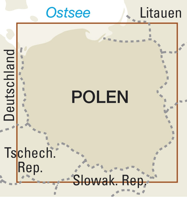 Wegenkaart Polen 1:850.000 4.A 2019