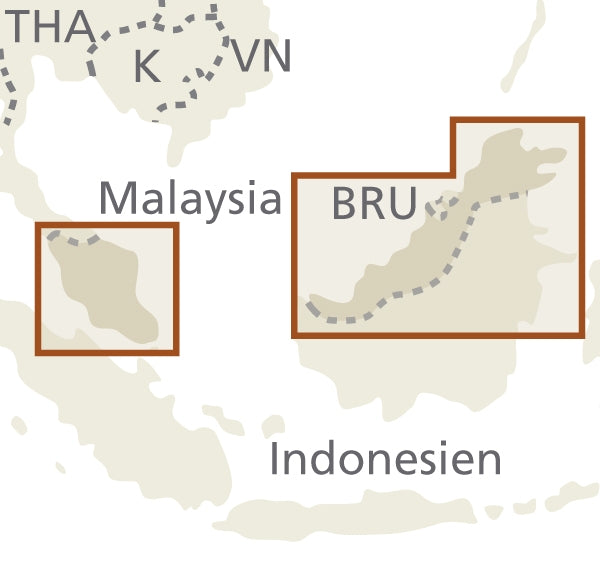 Wegenkaart Malaysia 1:800.000 5.A 2018