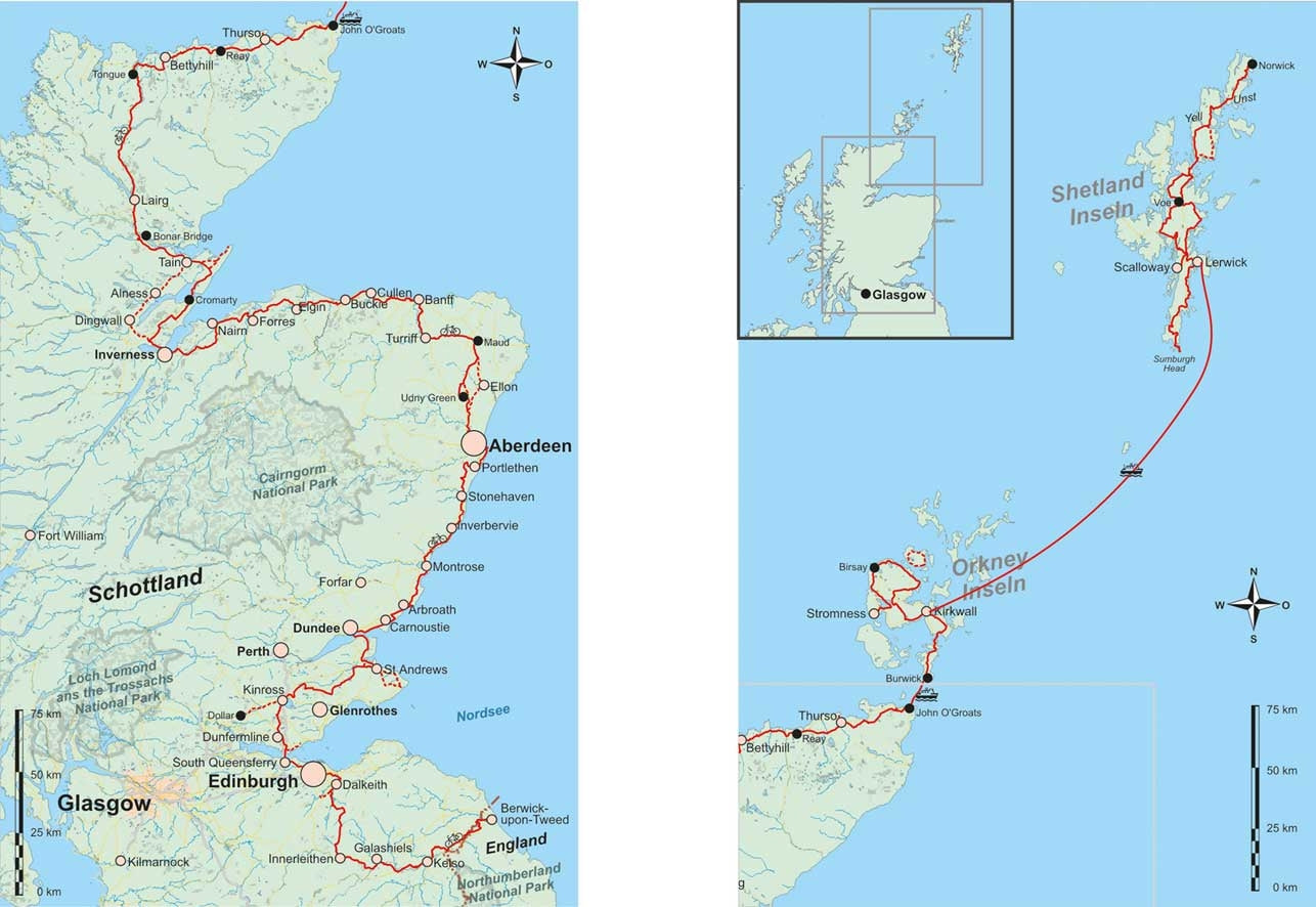 Fietsgids Schotland: NordseekÃ¼stenradweg  (229) 1.A 2013