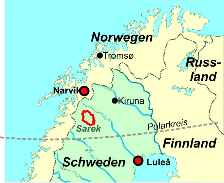 Wandelgids Zweden: Sarek  (17) 2.A 2011