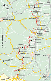 Wandelgids PfÃ¤lzer Weinsteig (317) 1.A 2012