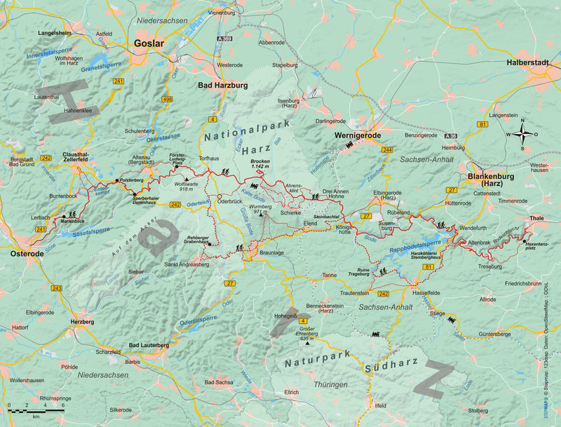 Wandelgids Harz - Hexenstieg (163) 3.A 2019