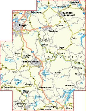 BVA Fietskaart Märkischen Kreis 1:50.000