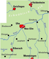 BVA Regionalkarte Ulm und Umgebung 1:75,000 (5.A 2018)