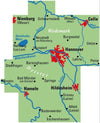 Cycling map ADFC-Regionalkarte Hannover und Umgebung 1:75,000