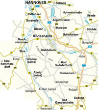 Cycling map BVA-Radwanderkarte Hildesheim 1:50,000 (1.A 2018)