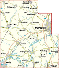 Bicycle map BVA Radwanderkarte Kreis Coesfeld 1:50,000 (2019)