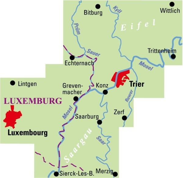 BVA Regionalkarte Trier und Umgebung 1:50.000 6.A 2018