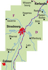 Cycling map ADFC Regionalkarte Elsass Oberrhein Nord 1:75,000 (2019)