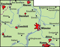 ADFC Regionalkarte Münsterland 1:75.000 (10.A 2019)