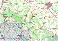 Tourist map Sudeten 1:190,000