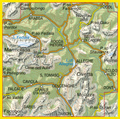 Wandelkaart Dolomiten Blad 015 Marmolada-Pelmo-Civetta-Moiazza (GPS) 2016