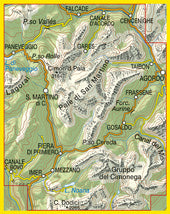 Wandelkaart Dolomiten Blad 022  - Pale di San Martino 1:25.000 (GPS) 2017