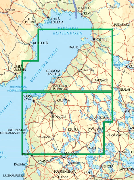 Wegenkaart West Finland (LÃ¤nsi Suomi) 1:250.000 (2018)