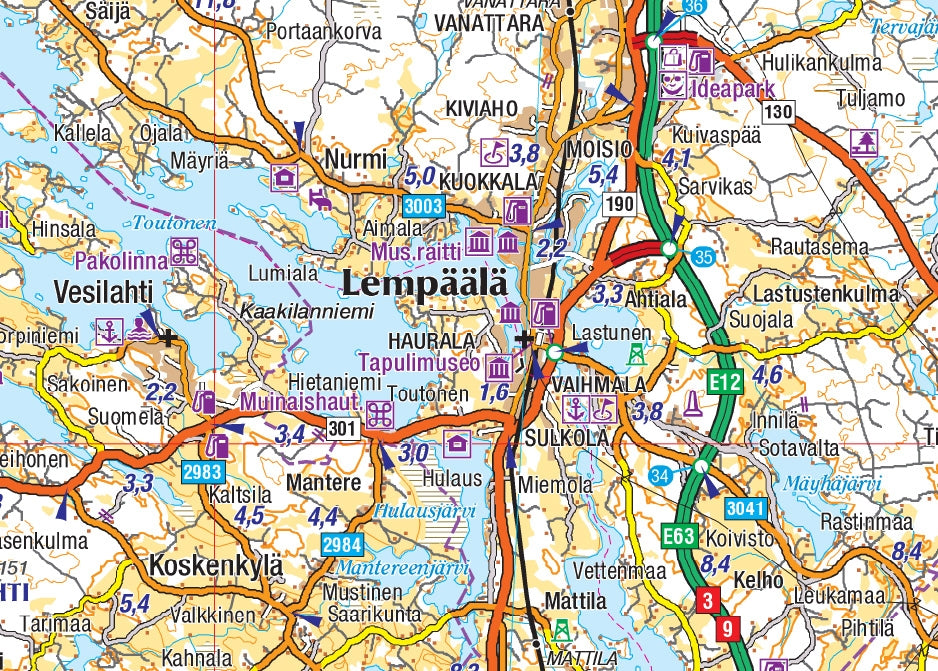 GT Tiekartta EtelÃ¤-Suomi (Zuid Finland)