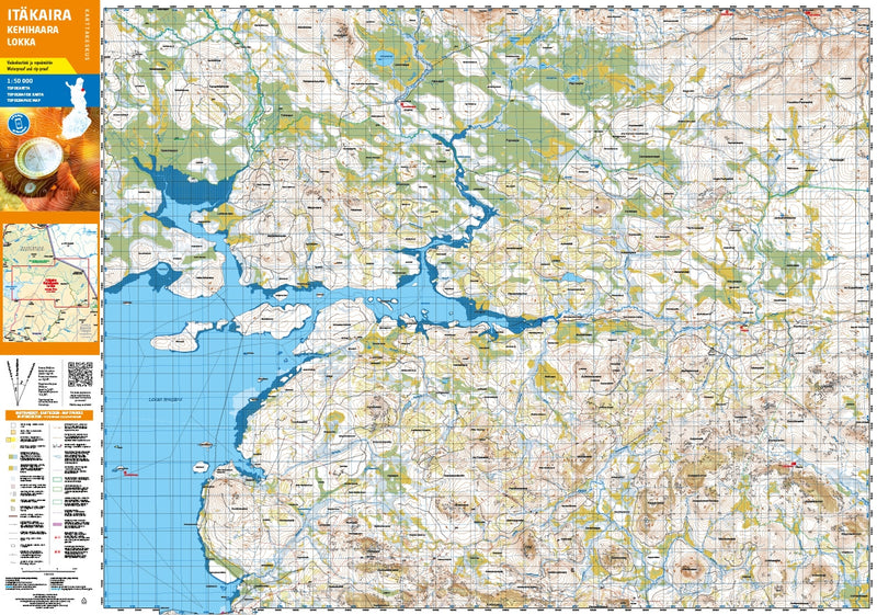 Topokartat ItÃ¤kaira Kemihaara Lokka 1:50.000