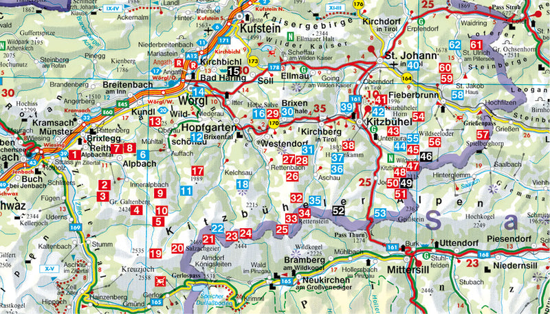 Wandelgids Rother WanderfÃ¼hrer KitzbÃ¼heler Alpen - 60 Touren (5.A 2017)