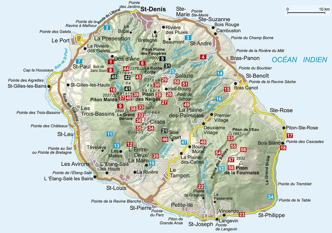 Rother WanderfÃ¼hrer La RÃ©union - 58 Touren  (7.A 2018)