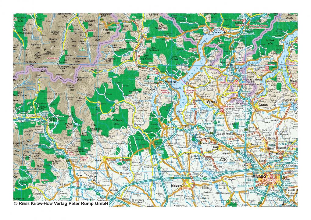 Wegenkaart Alpen 1:550.000  2.A 2017