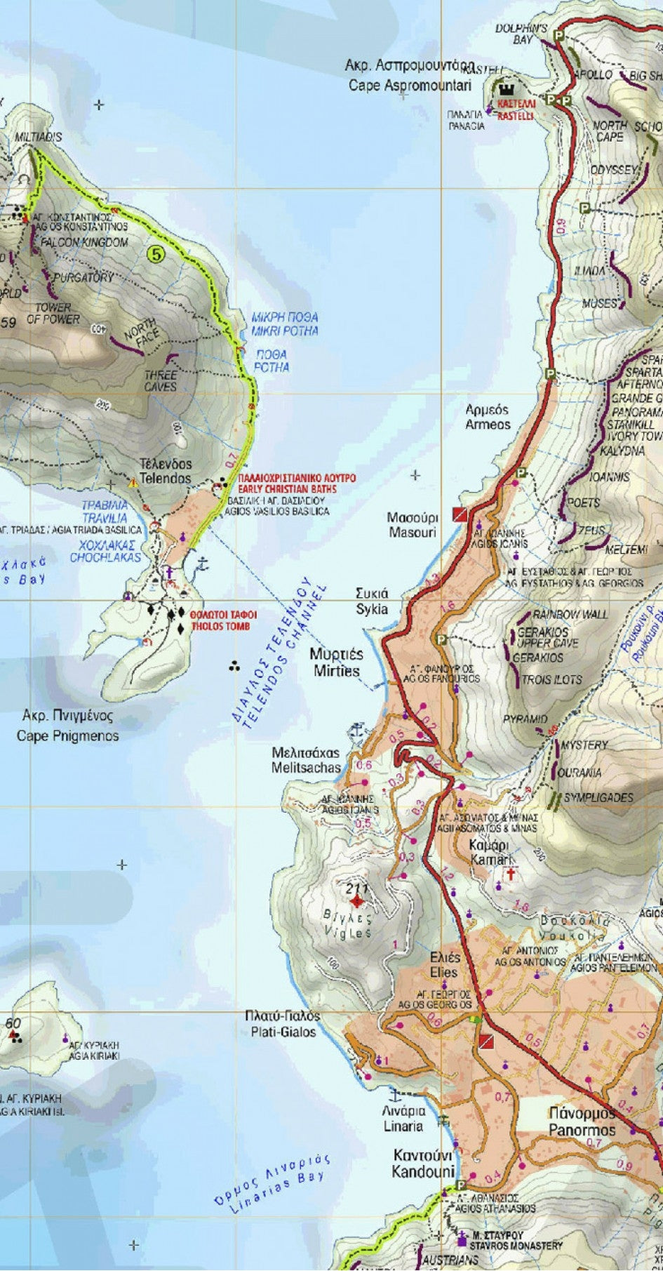 Topo Islands Kalymnos 1:25,000 (10.32)