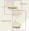 Wegenkaart Uruguay/Paraguay 1:1,2m. 3.A 2024