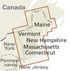 Map USA-5 New England/Neuengland 1:600,000 4.A 2018