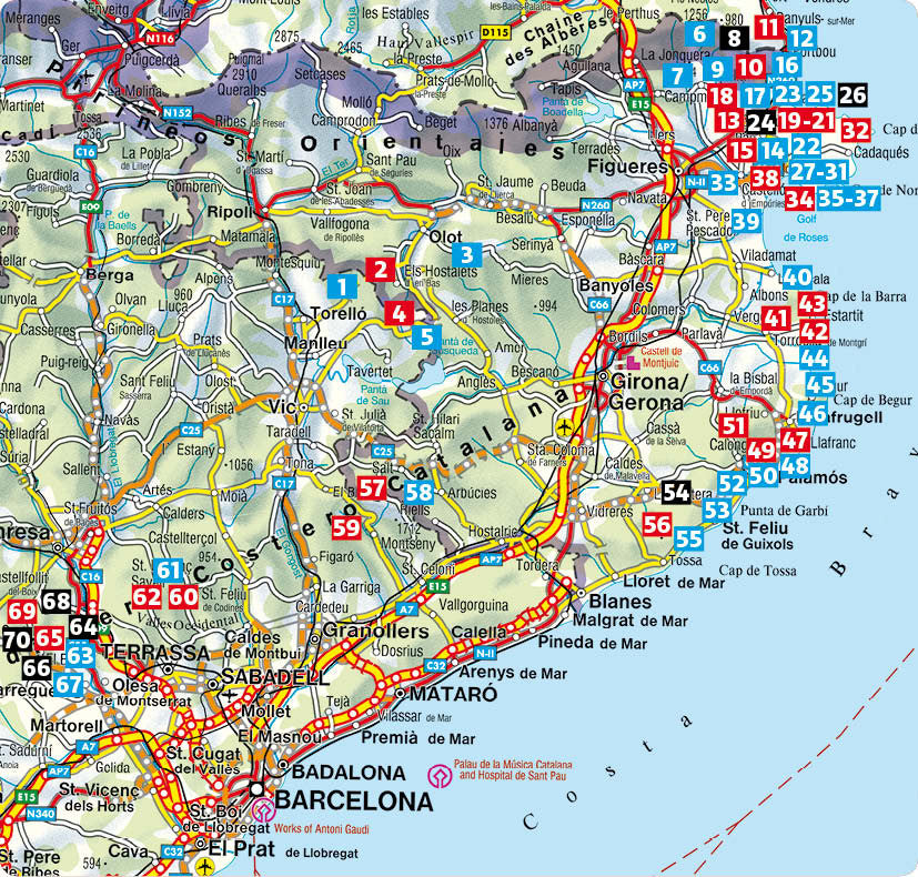 Rother Wanderführer Costa Brava 66 Touren (5.A 2025)