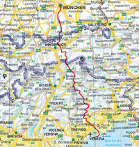 Walking guide Munich - Venedig 29 stages (4.A 2016)