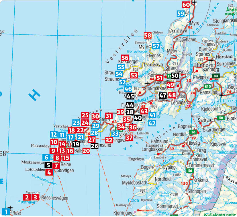 Wandelgids Rother Lofoten und Vesterålen - 60 Touren 6.A 2026