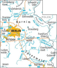 Cycling map ADFC Radtourenkarte 9 Brandenburg - Spreewald 1:150,000