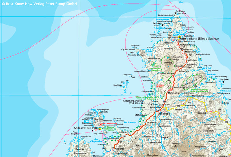 Road map Madagascar 1:1,200,000