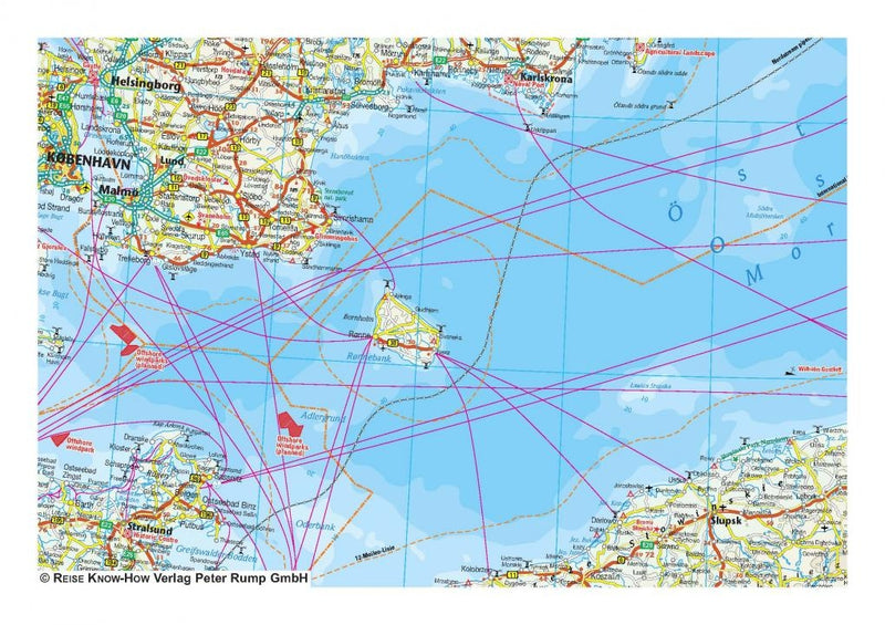 Landkaart Baltic Sea | Ostsee 1:1,3m. 2.A 2018