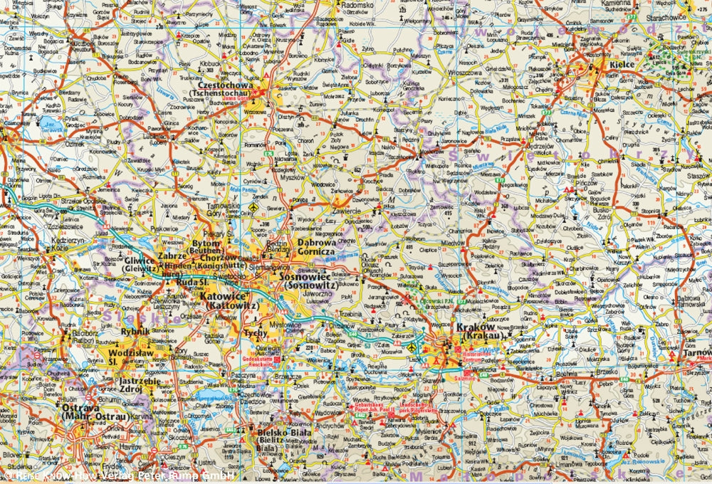 Wegenkaart Polen 1:850.000 4.A 2019