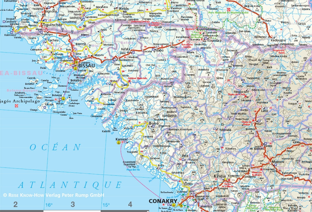 Road map West Africa-Coastal Countries 1:2.2 Mio 3.A 2019