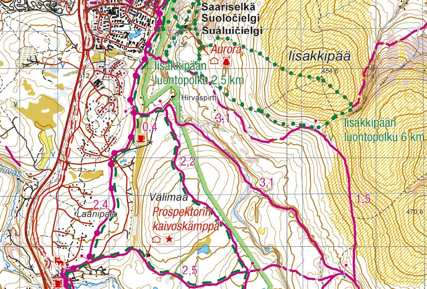 Outdoor Map Saarisselkä Sokosti 1:50,000