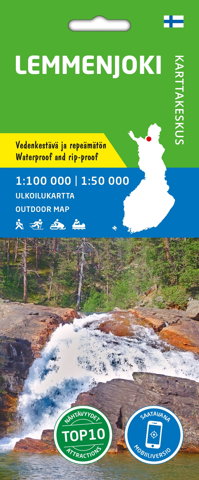 Outdoor Map Lemmenjoki 1:100,000
