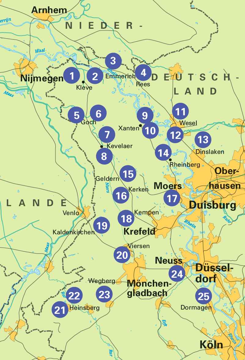 Fietsgids Die 25 schönsten E-Bike Touren am Niederrhein