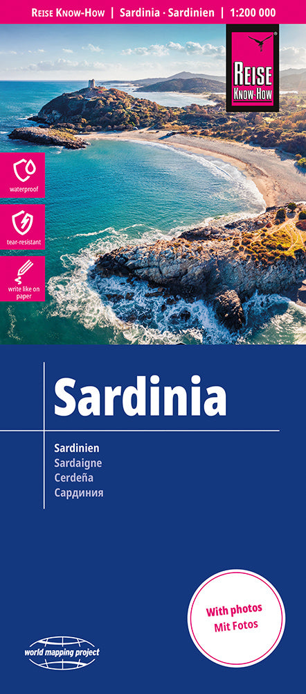 Wegenkaart Sardinia 1:200.000  9.A 2024